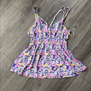 Bright patterned summer top